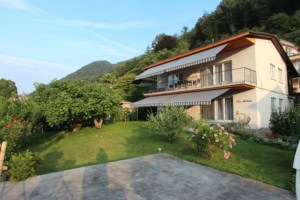 ferienwohnung san nazzaro lago maggiore haus terrasse garten tessin