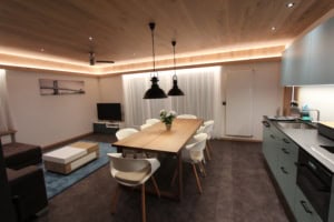 offener wohn essbereich ferienwohnung san nazzaro lago maggiore tessin